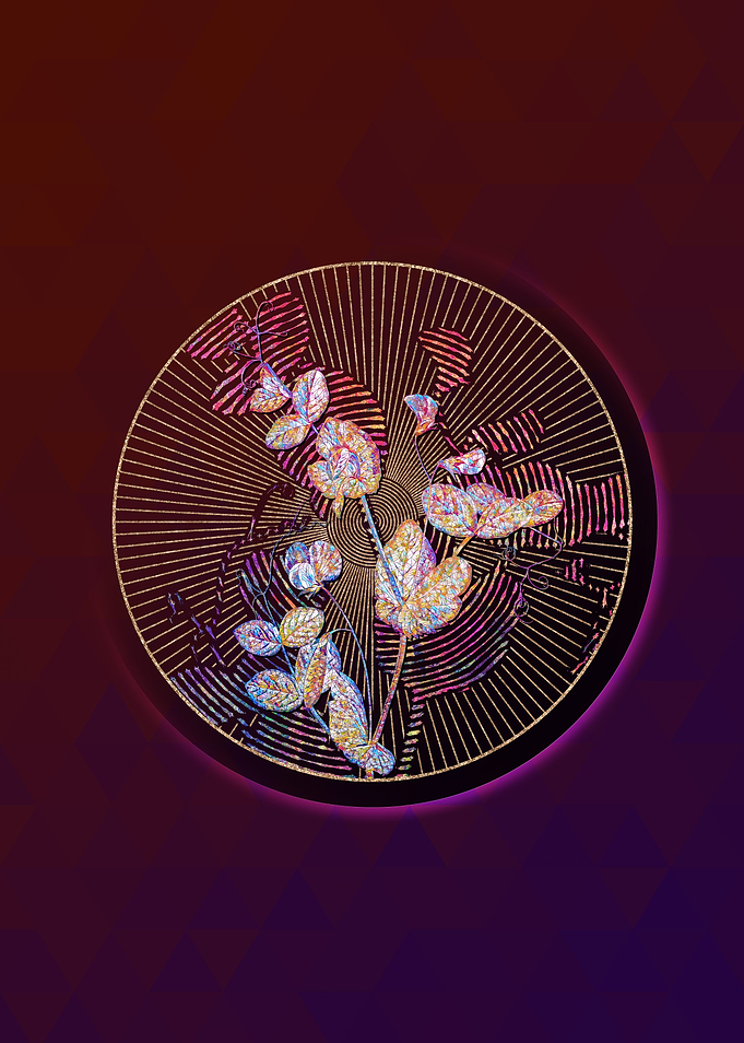 White Pea Flower Mosaic
