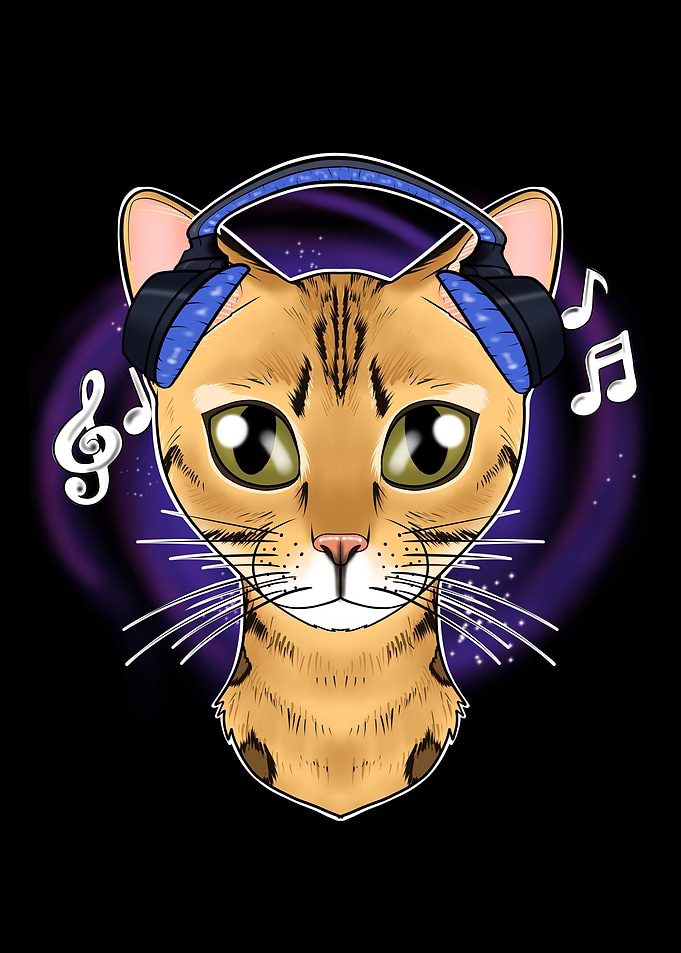 Cute Bengal Cat I Music