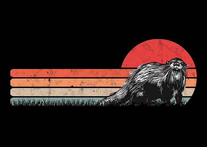 Otter Retro Vintage Sea