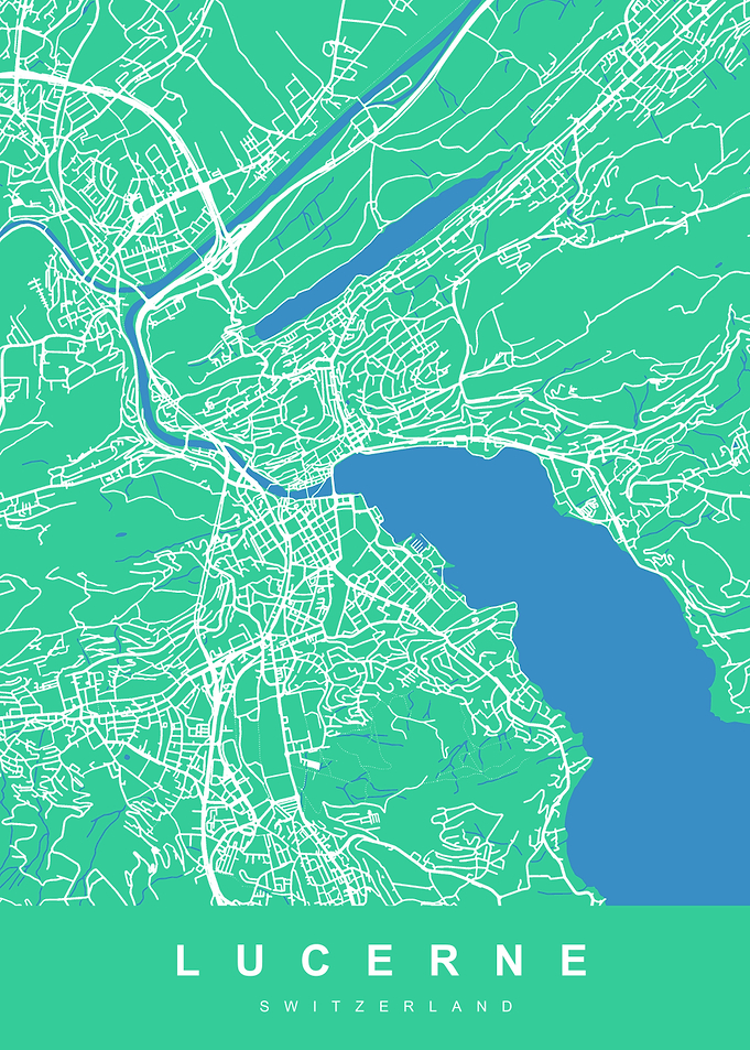 LUCERNE Map SWITZERLAND