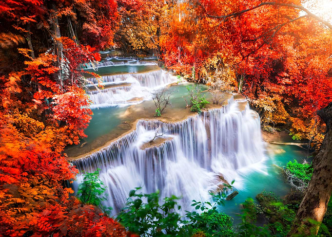 Magic Orange Waterfall