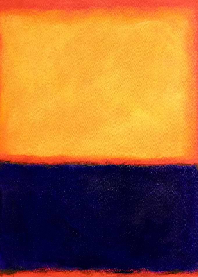 Blue Yellow and Orange