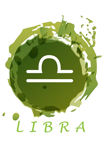 Watercolor Libra Symbol