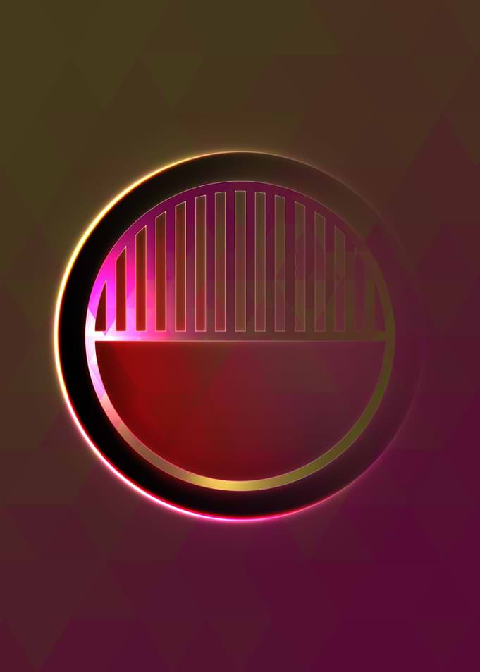 Neon Magic Circle Sign Art