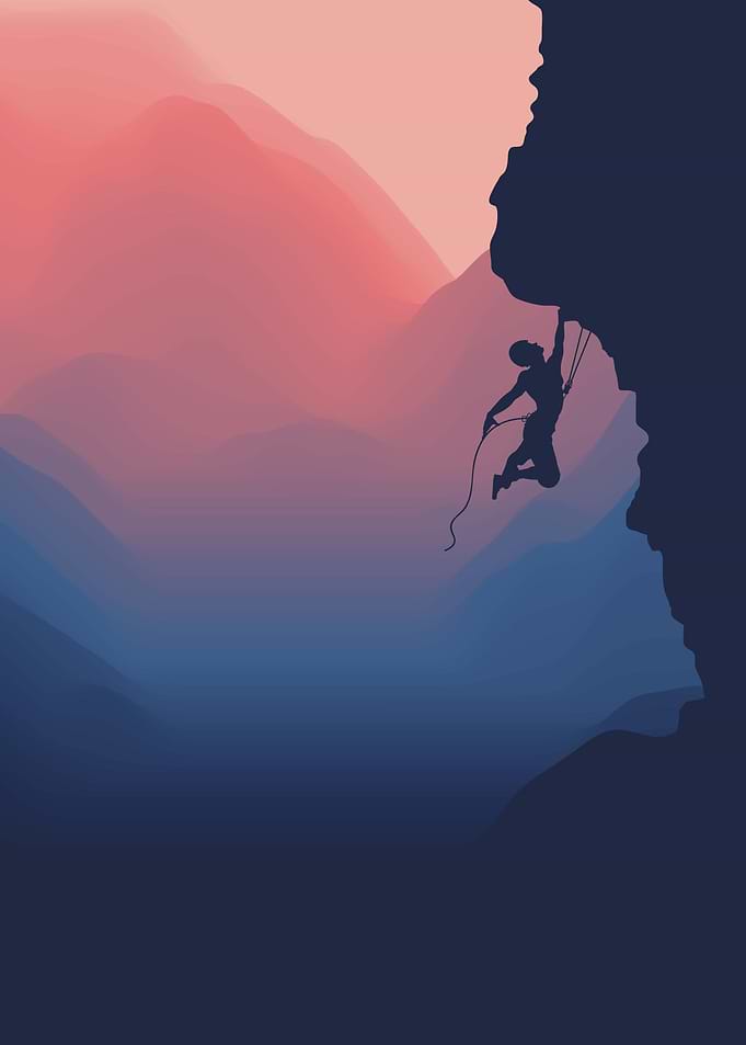 mountain rock climbing