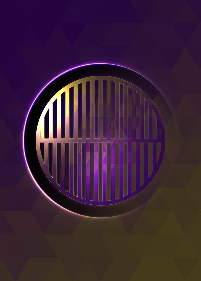 Rainbow Geometric Symbol