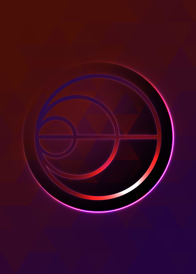 Prismatic Geometric Glyph