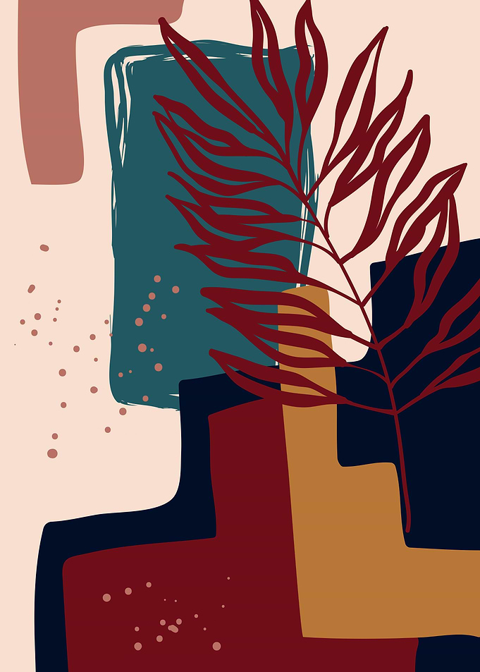 Abstract leaves shapes