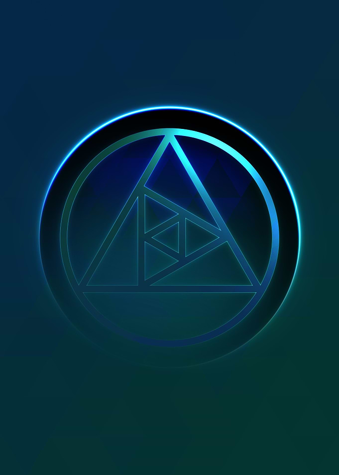 Rainbow Geometric Symbol