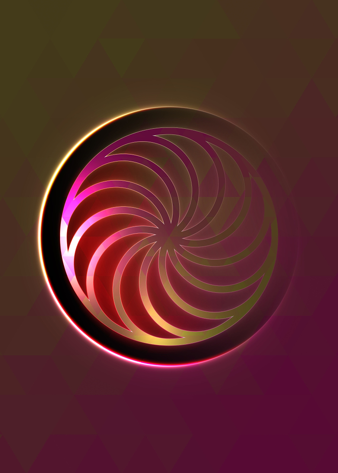 Prismatic Geometric Glyph