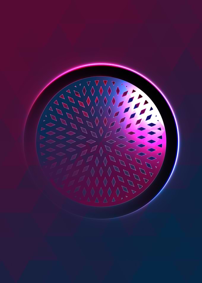 Prismatic Geometric Glyph