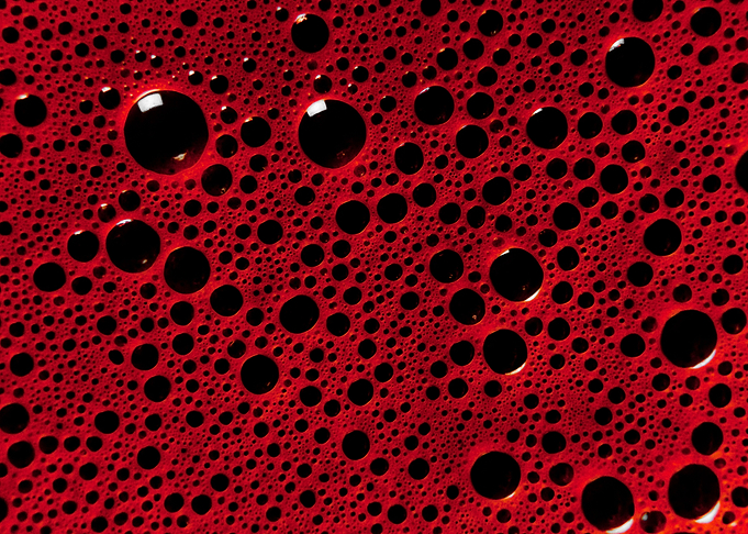 Alien bubbles wine texture