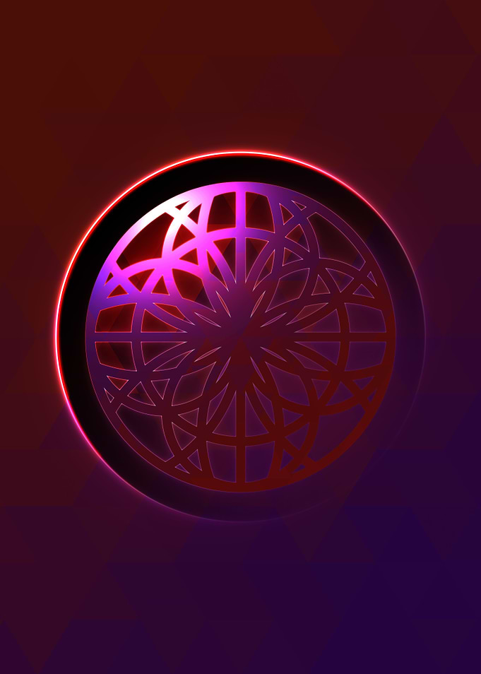 Prismatic Geometric Glyph