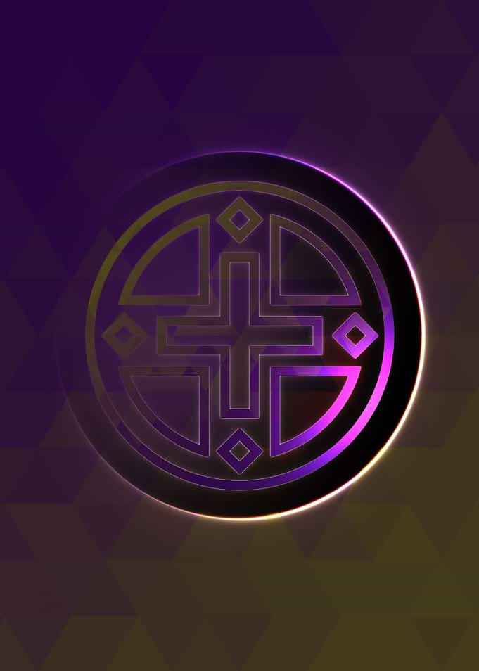 Rainbow Geometric Symbol
