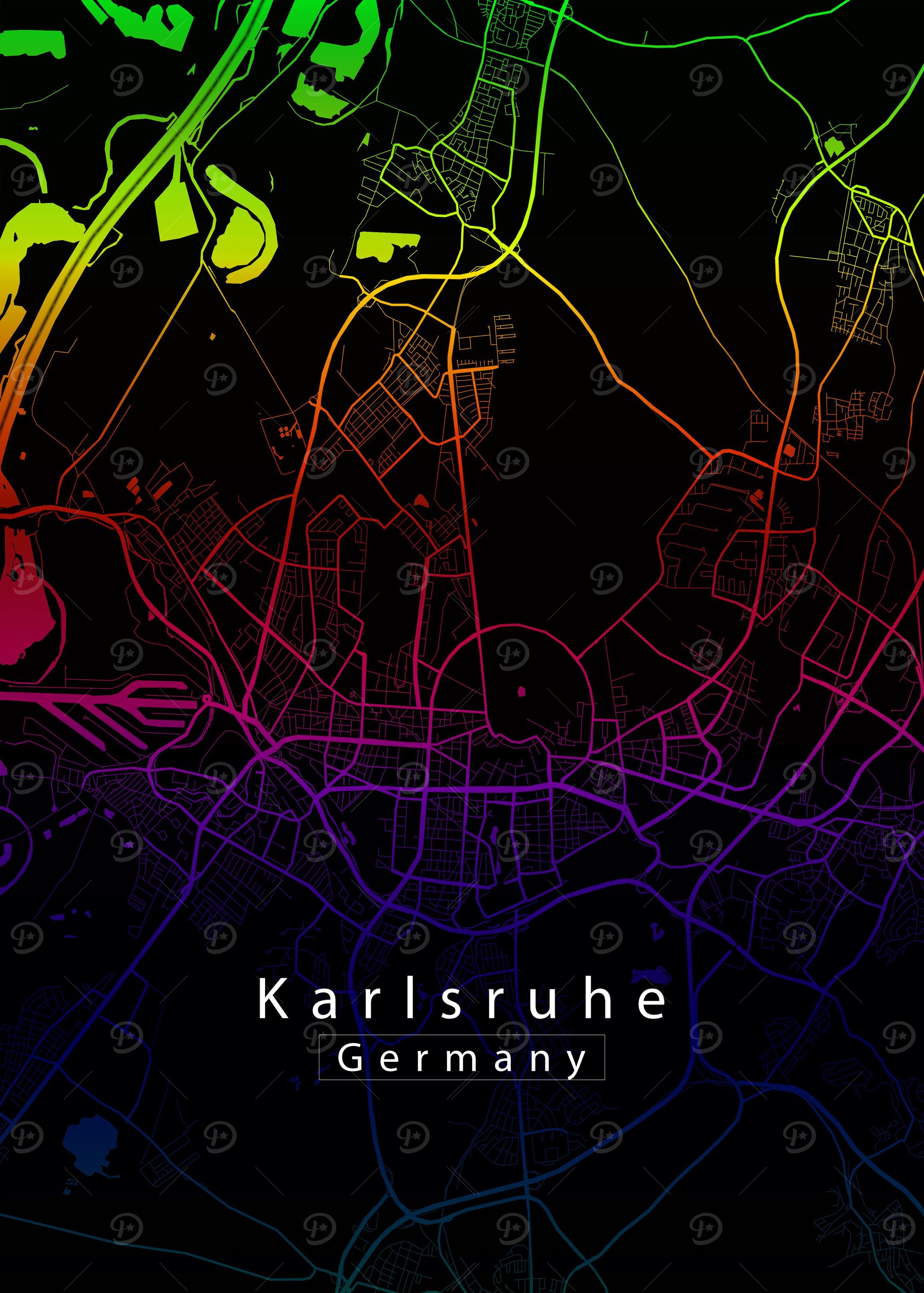 Karlsruhe City Map