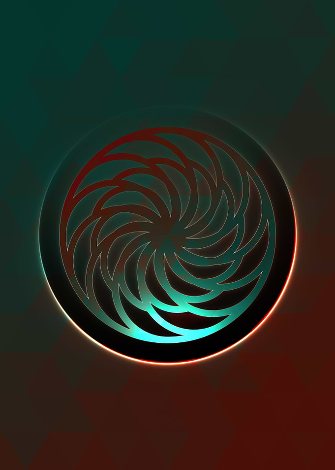 Prismatic Geometric Glyph