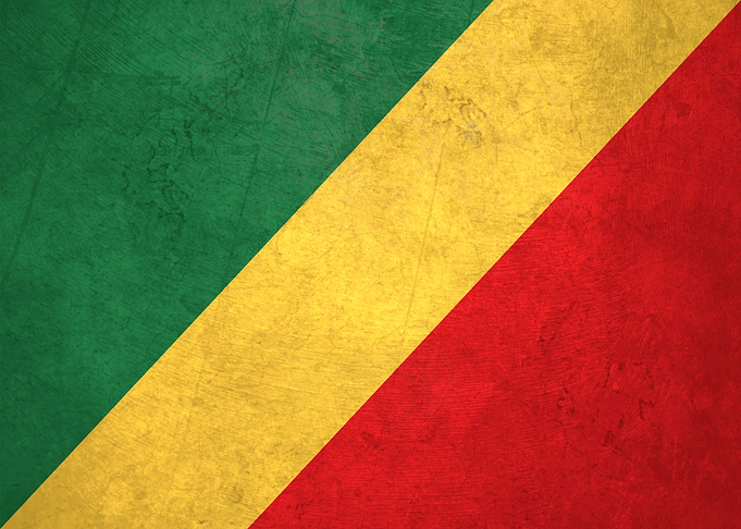 Flag of Congo on Wall