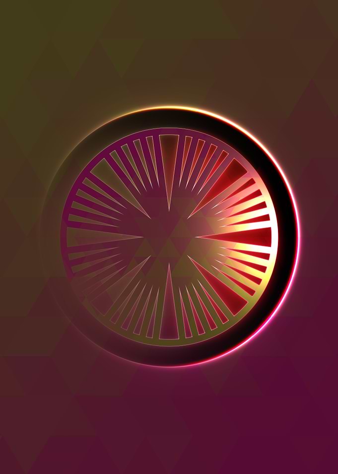 Rainbow Geometric Symbol