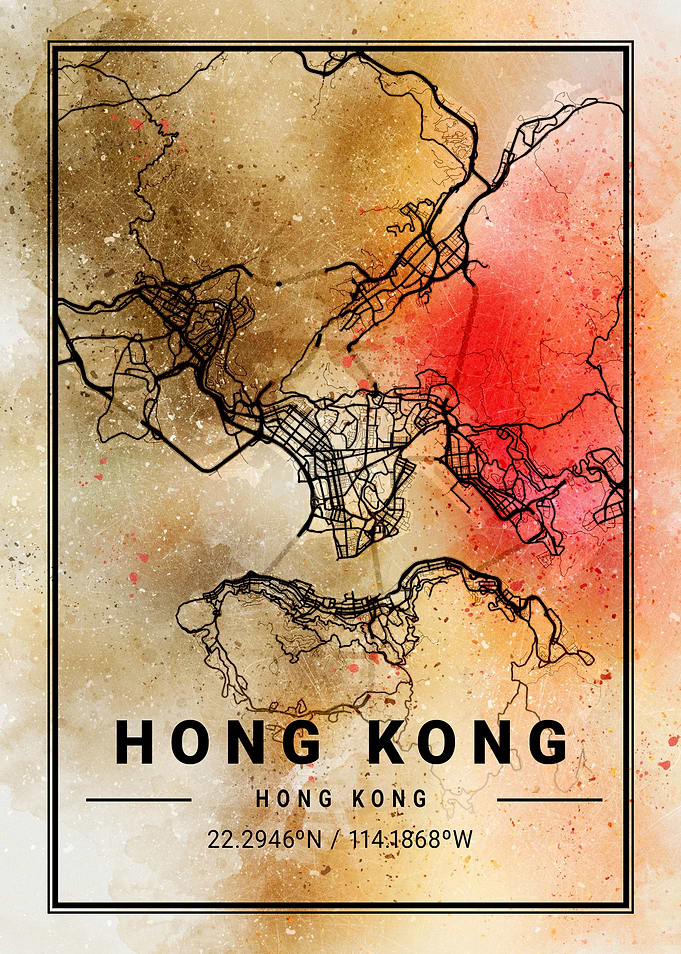 Hong Kong Ara Watercolor M