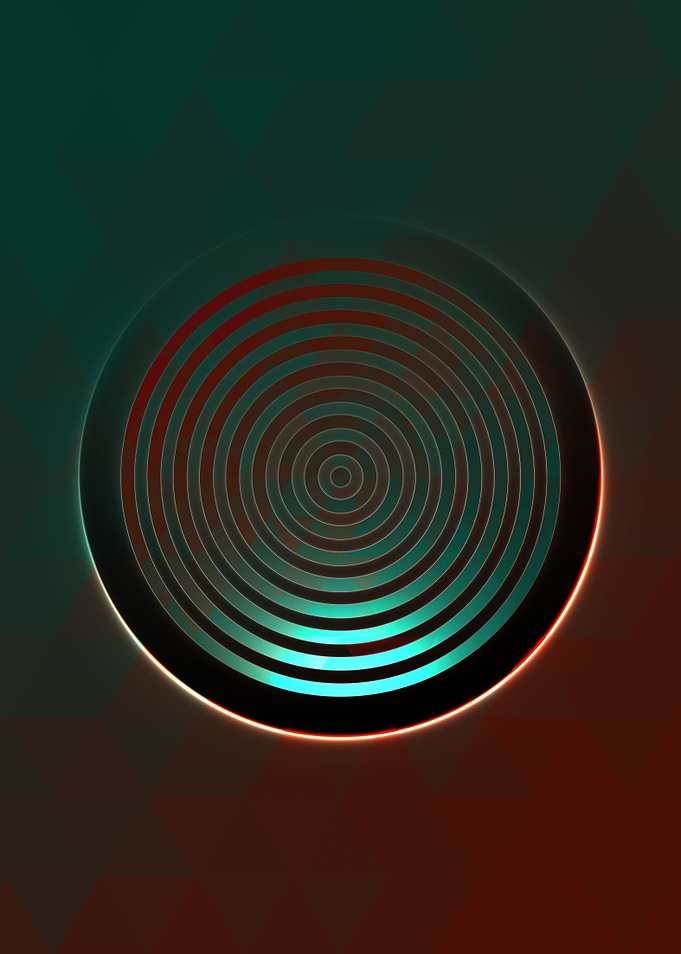 Rainbow Geometric Symbol