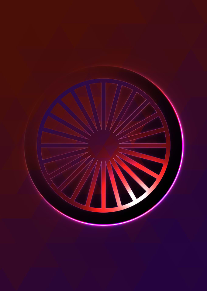 Neon Magic Circle Sign Art