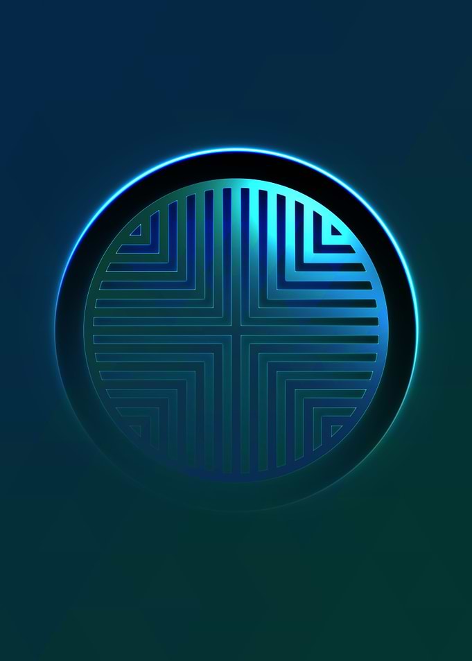 Rainbow Geometric Symbol