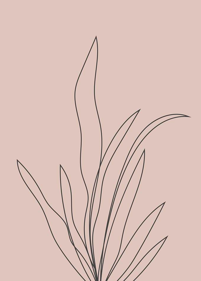 Leaf one line art
