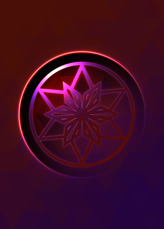 Rainbow Geometric Symbol