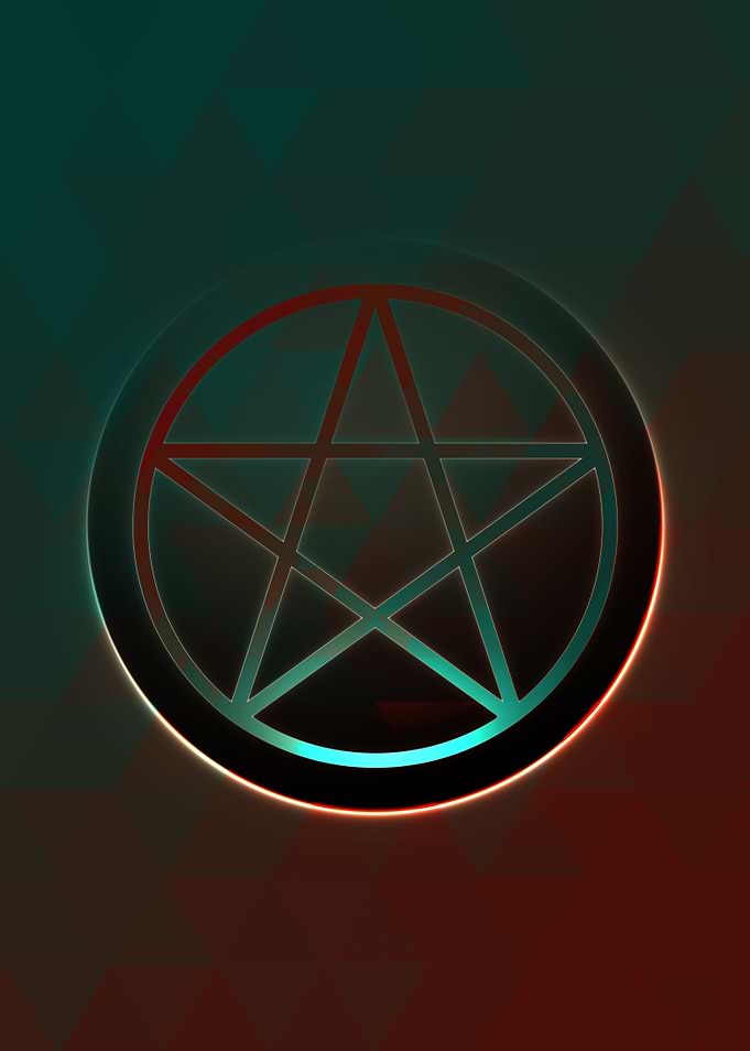 Prismatic Geometric Glyph
