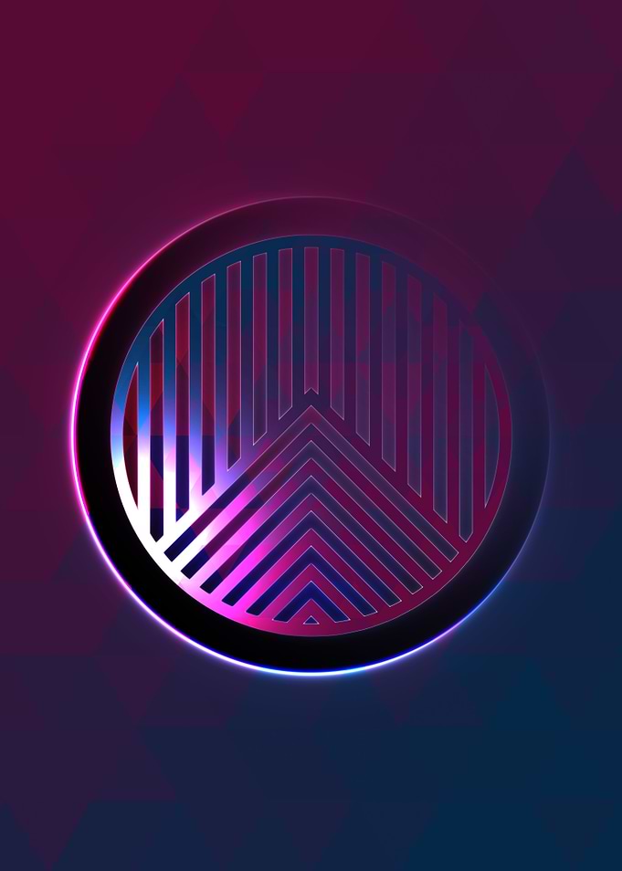 Rainbow Geometric Symbol