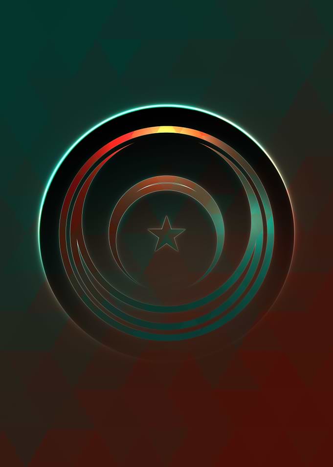 Rainbow Geometric Symbol