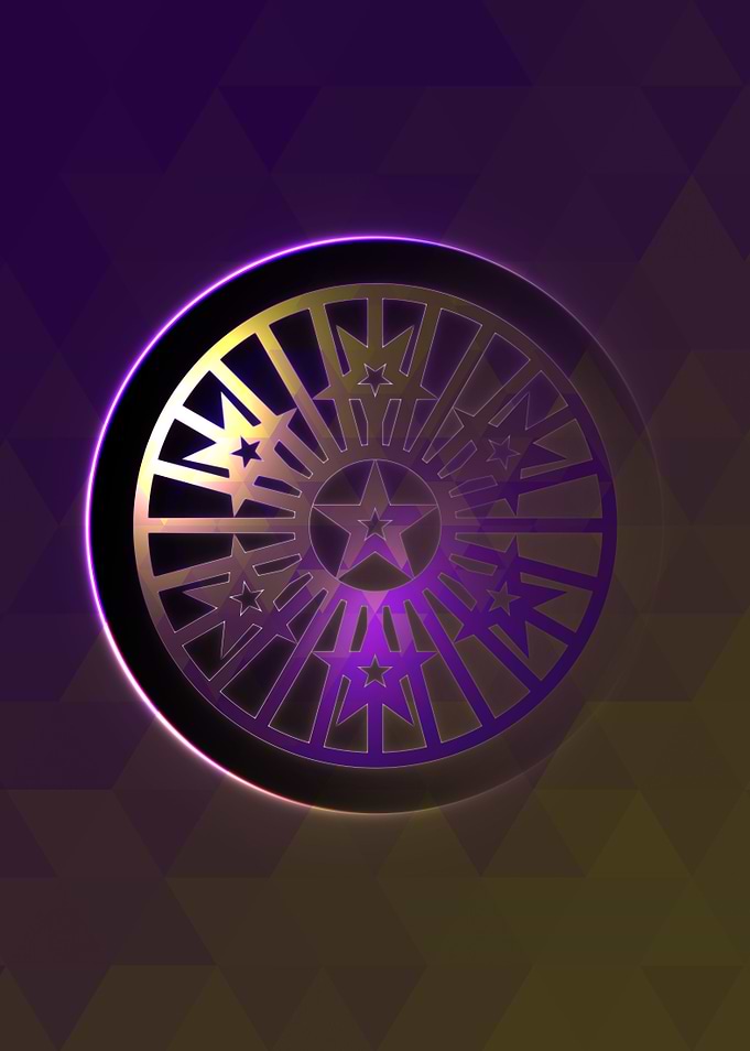 Prismatic Geometric Glyph