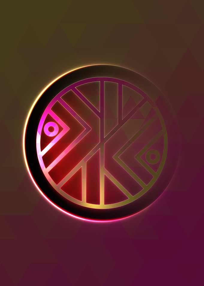 Glowing Glyph Seal Circle
