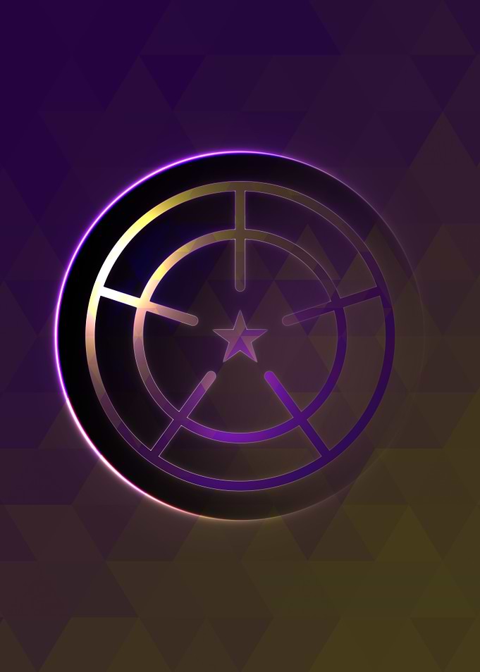 Neon Magic Circle Sign Art