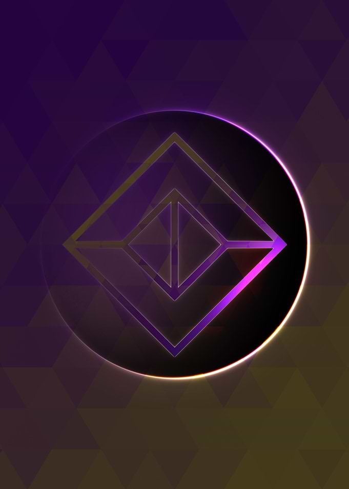 Prismatic Geometric Glyph