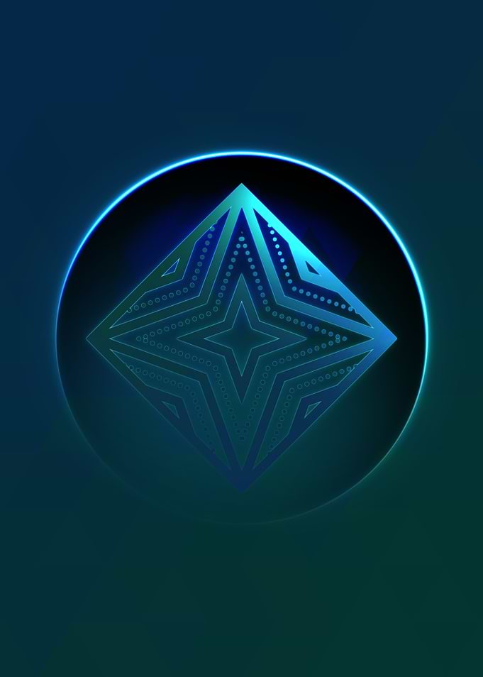 Rainbow Geometric Symbol
