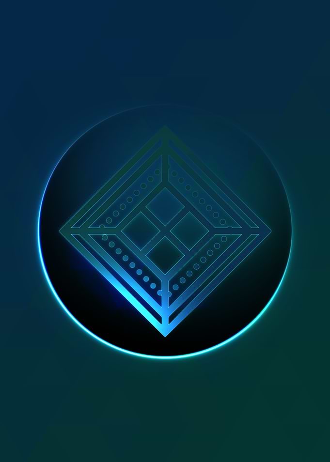 Neon Magic Circle Sign Art