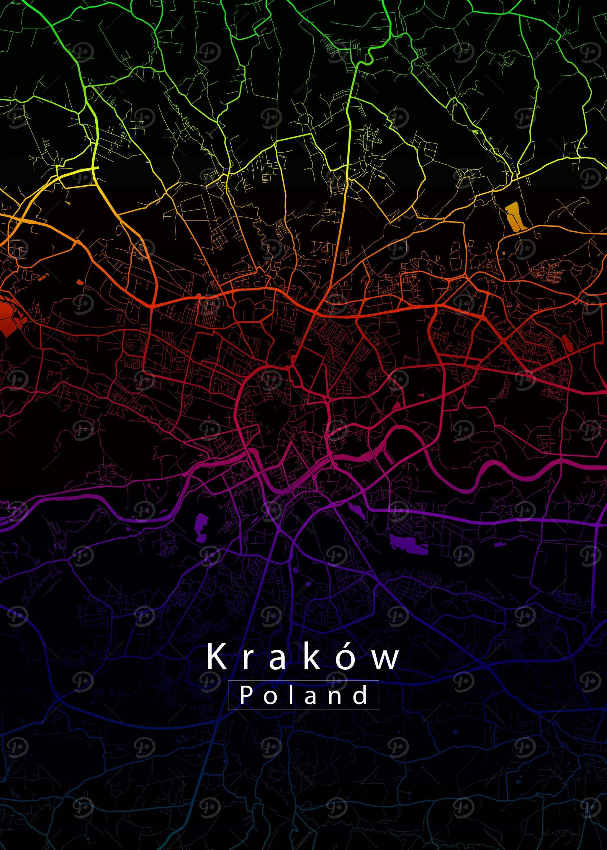Krakow City Map