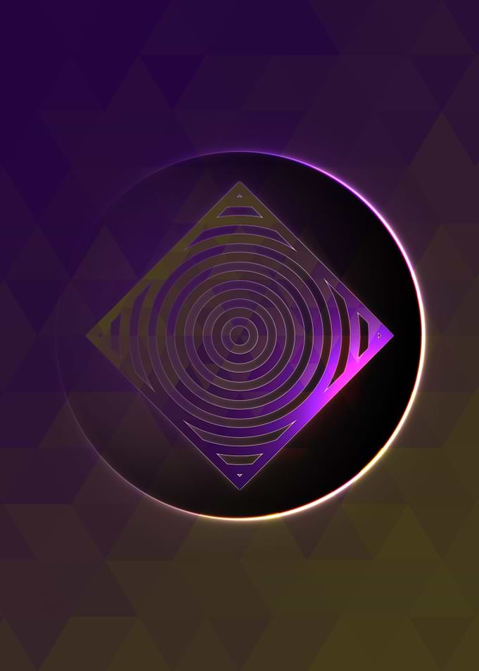Rainbow Geometric Symbol