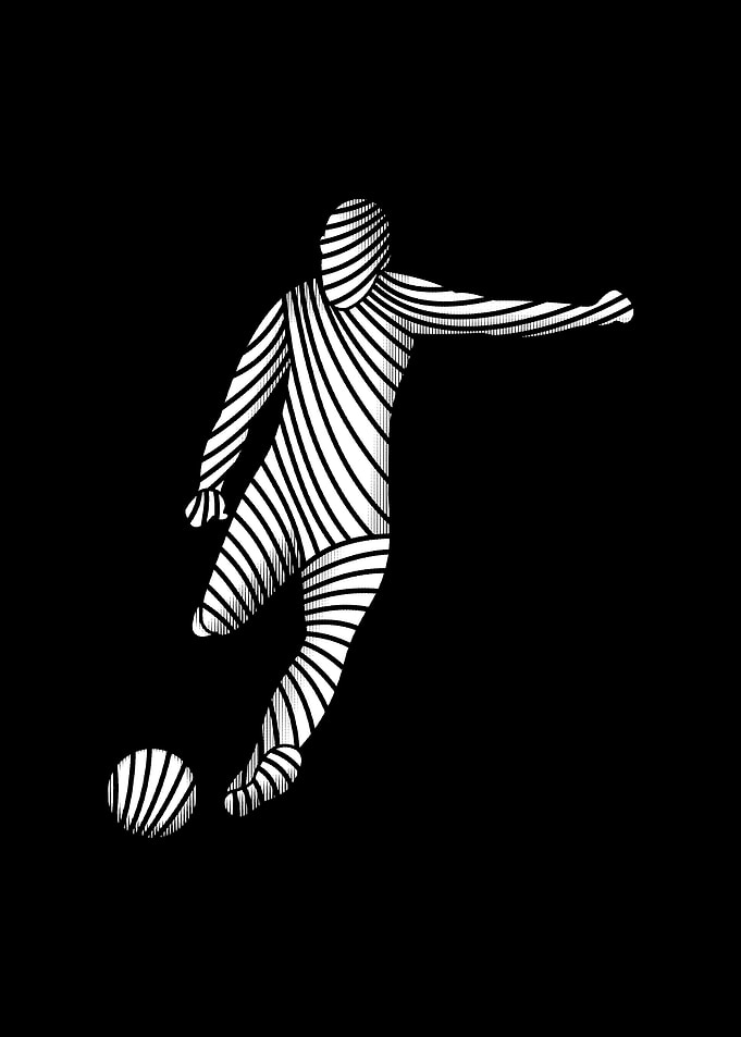 silhouette football
