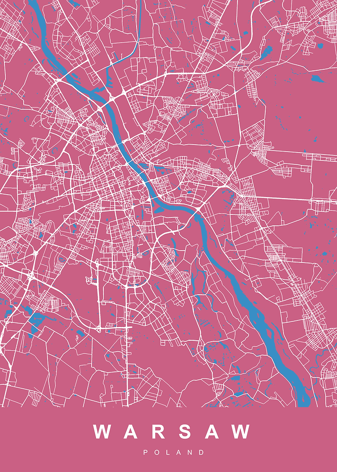 WARSAW Map POLAND