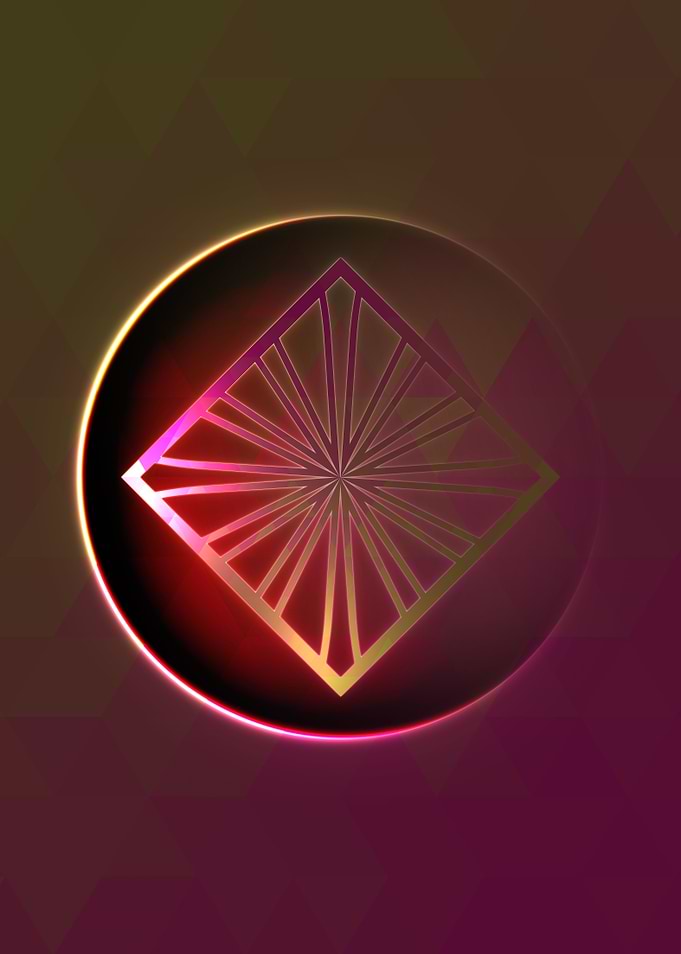 Rainbow Geometric Symbol