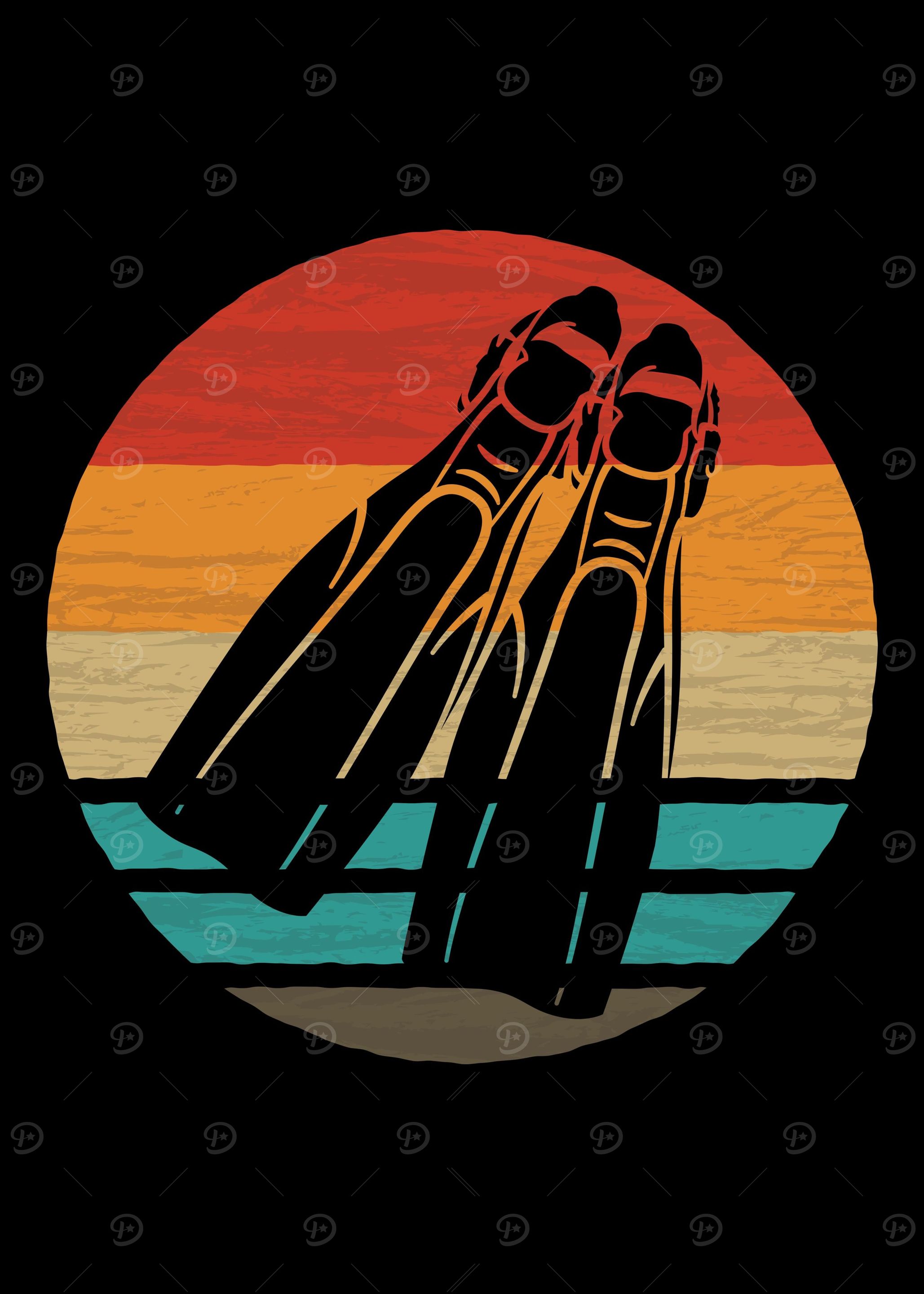 Diving Retro Vintage