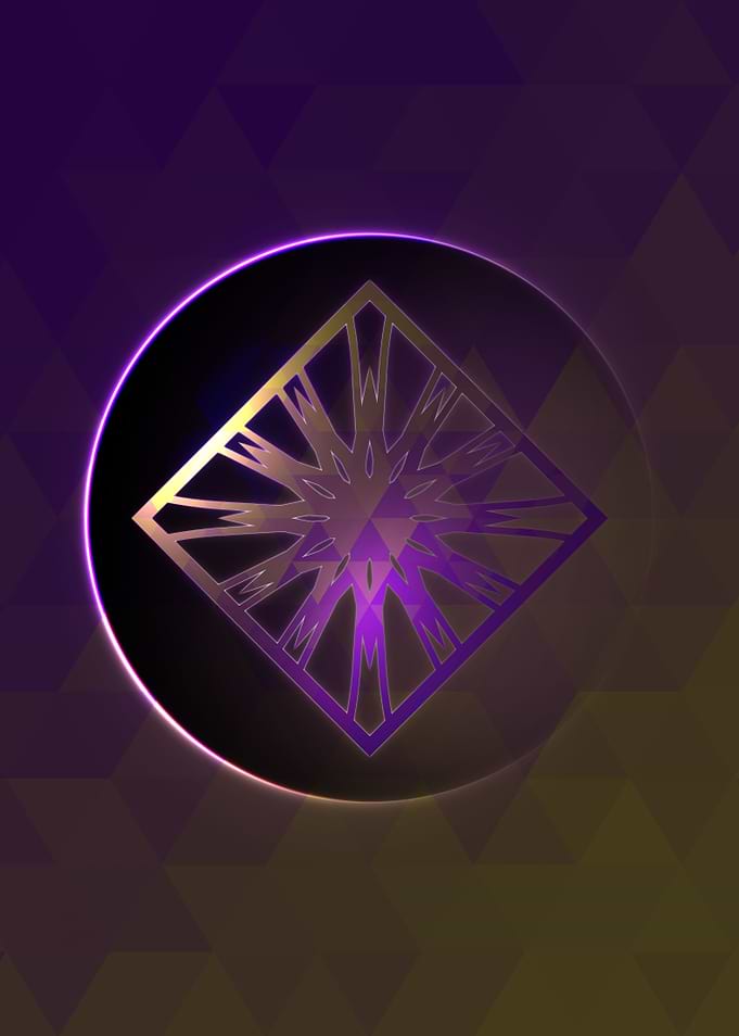 Prismatic Geometric Glyph