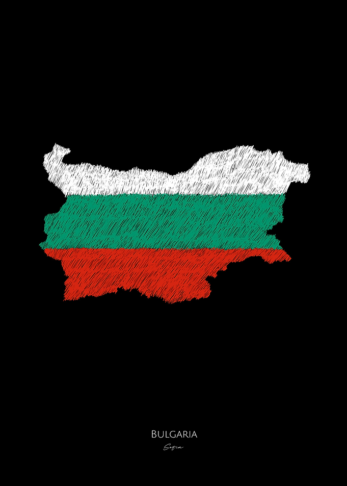 Bulgaria Sofia Map Flag