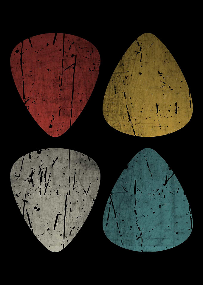 Guitar Pick Retro Plectrum