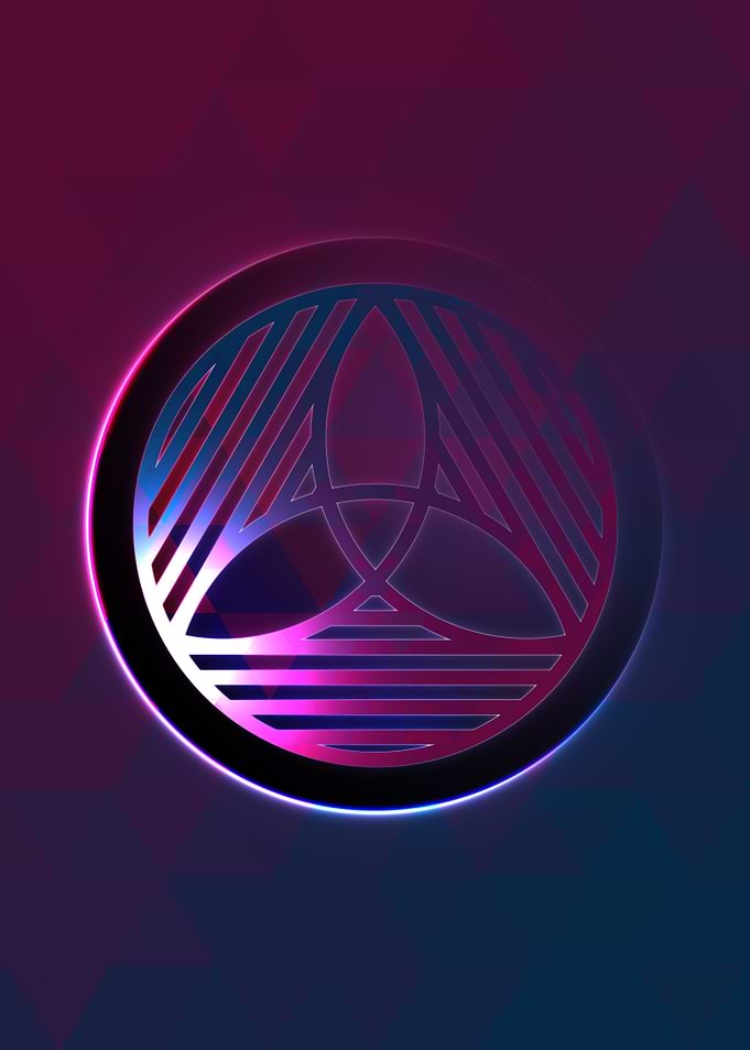 Rainbow Geometric Symbol