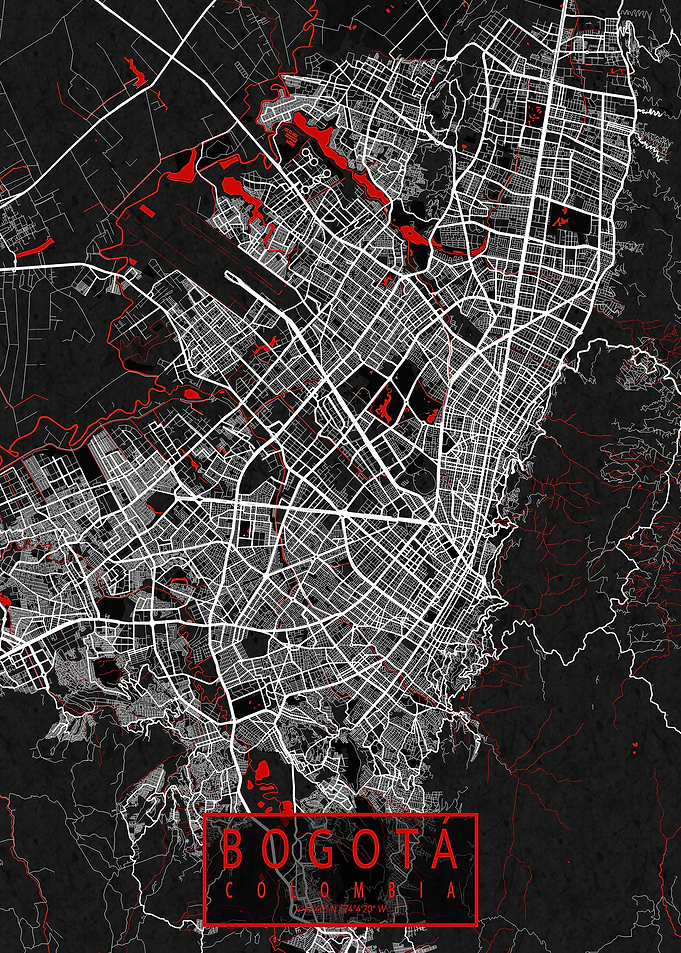 Bogota City Map Oriental