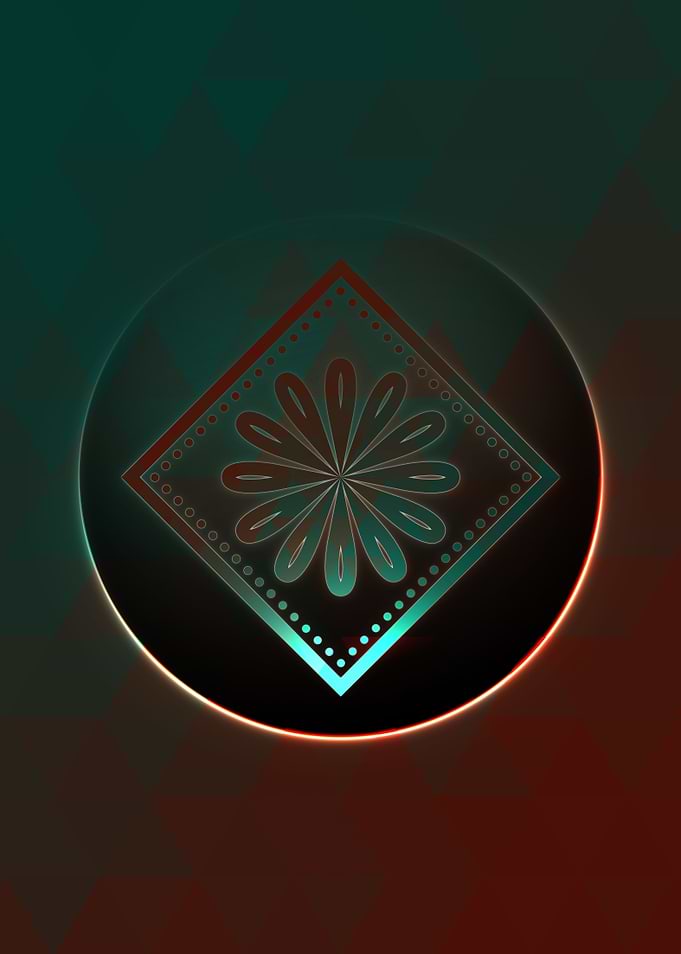 Glowing Glyph Seal Circle