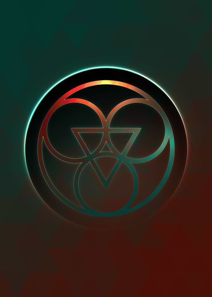 Rainbow Geometric Symbol
